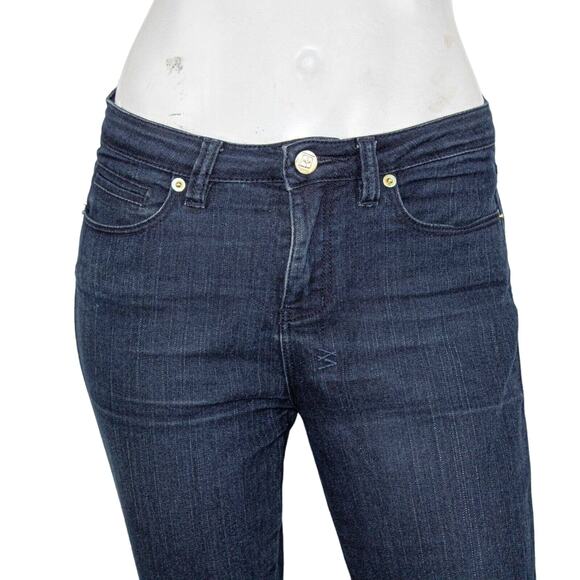 Ksubi Women's Spray on Skinny Jeans ankle zip crop in Blue after party Size 26 - Picture 9 of 12